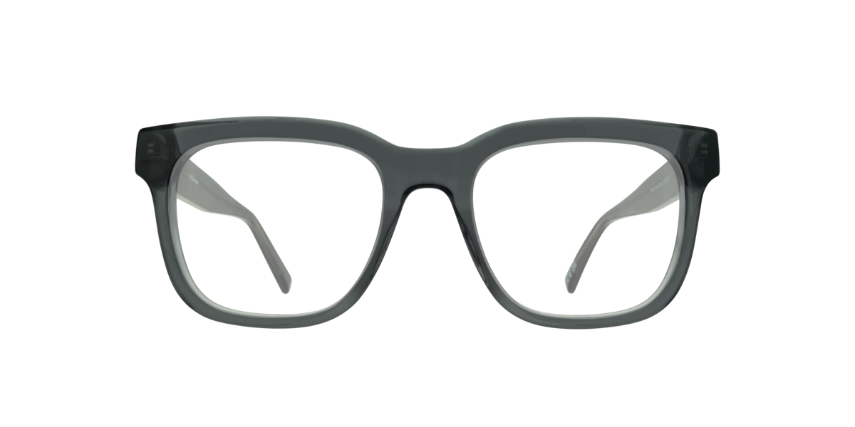 Crystal Grey square Acetate eyeglasses Online - Full Rim - Kami