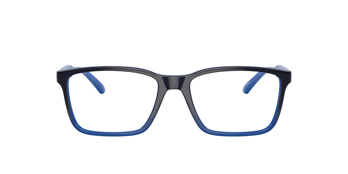 Royal Blue Gradient Black rectangle Plastic eyeglasses Online - Full Rim - AN7208