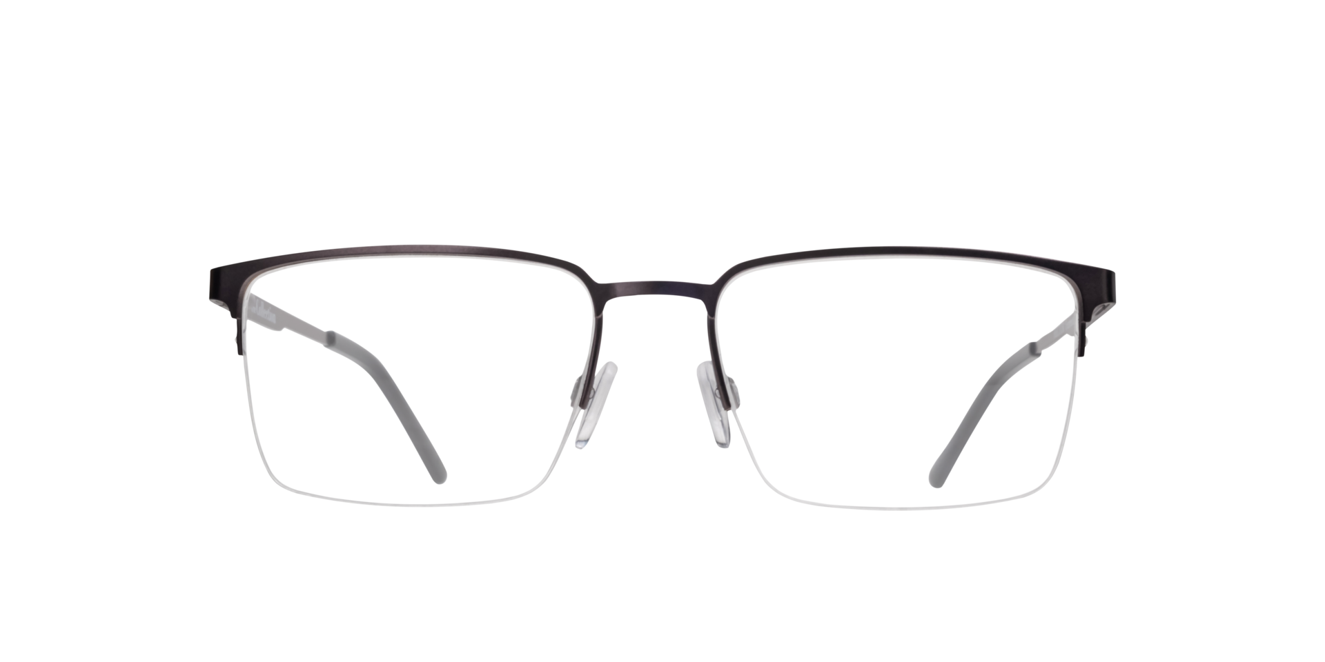 Hector Gunmetal MetalEyeglass Frames for Glasses Direct, Front View
