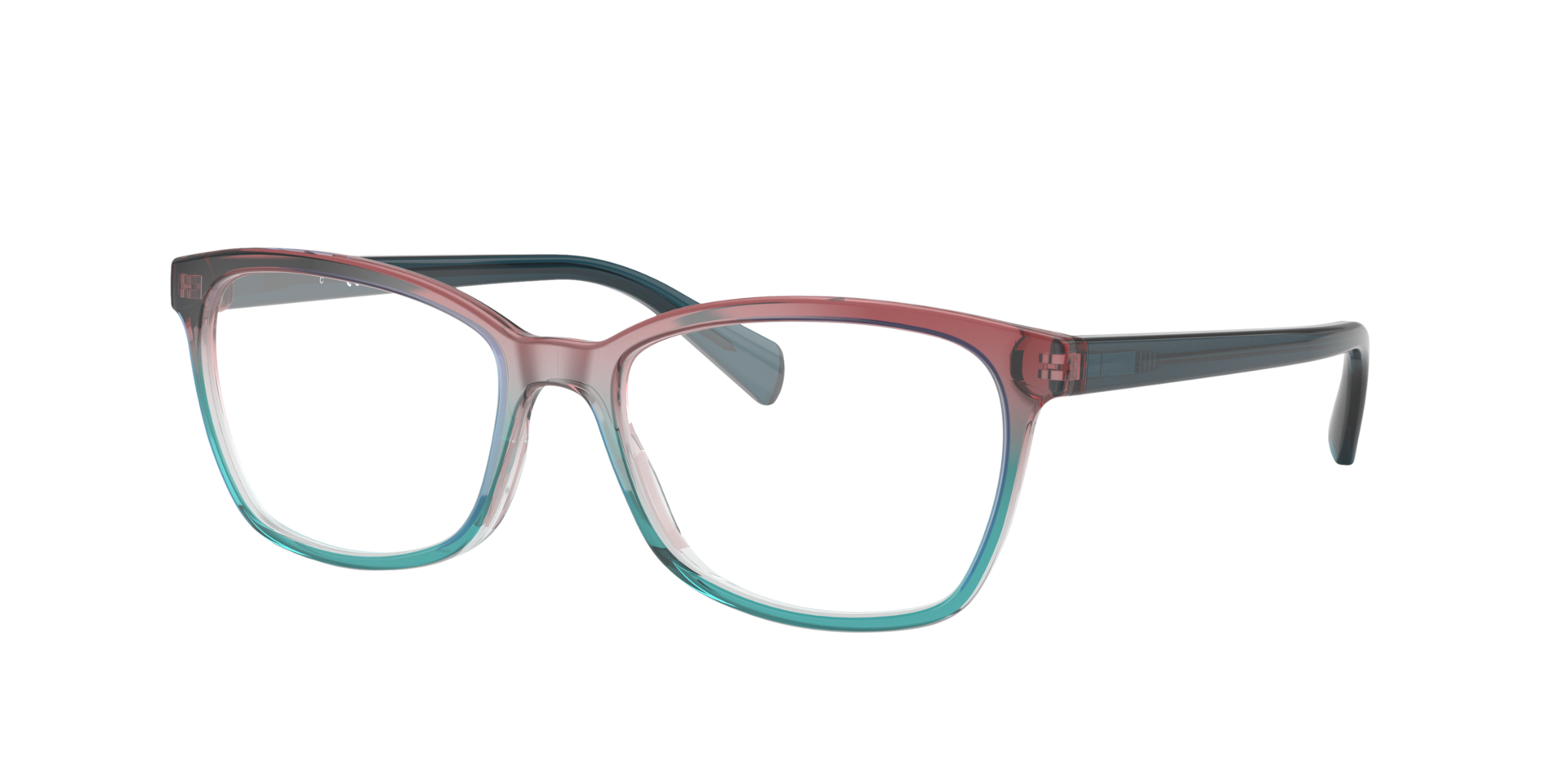 RB5362 Burgundy White & Blue AcetateEyeglass Frames for Glasses Direct, Angle View