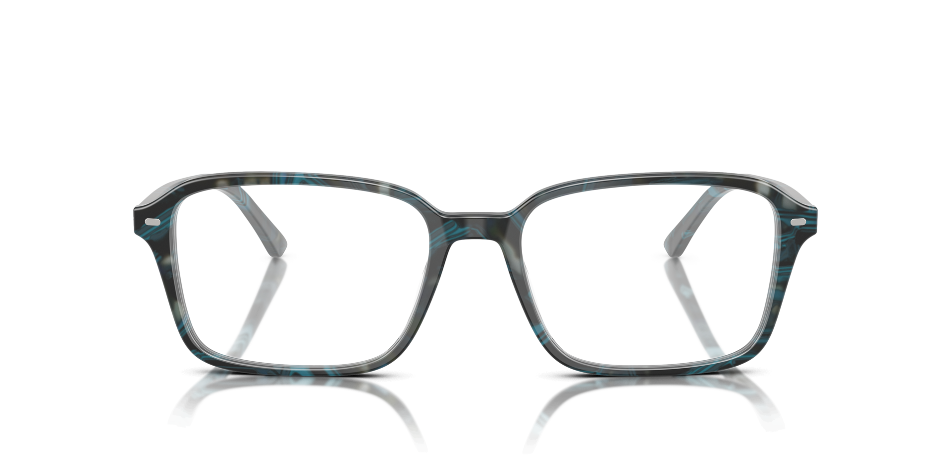 RB5431F Transparent Fantasy Blue & Grey AcetateEyeglass Frames for Glasses Direct, Front View