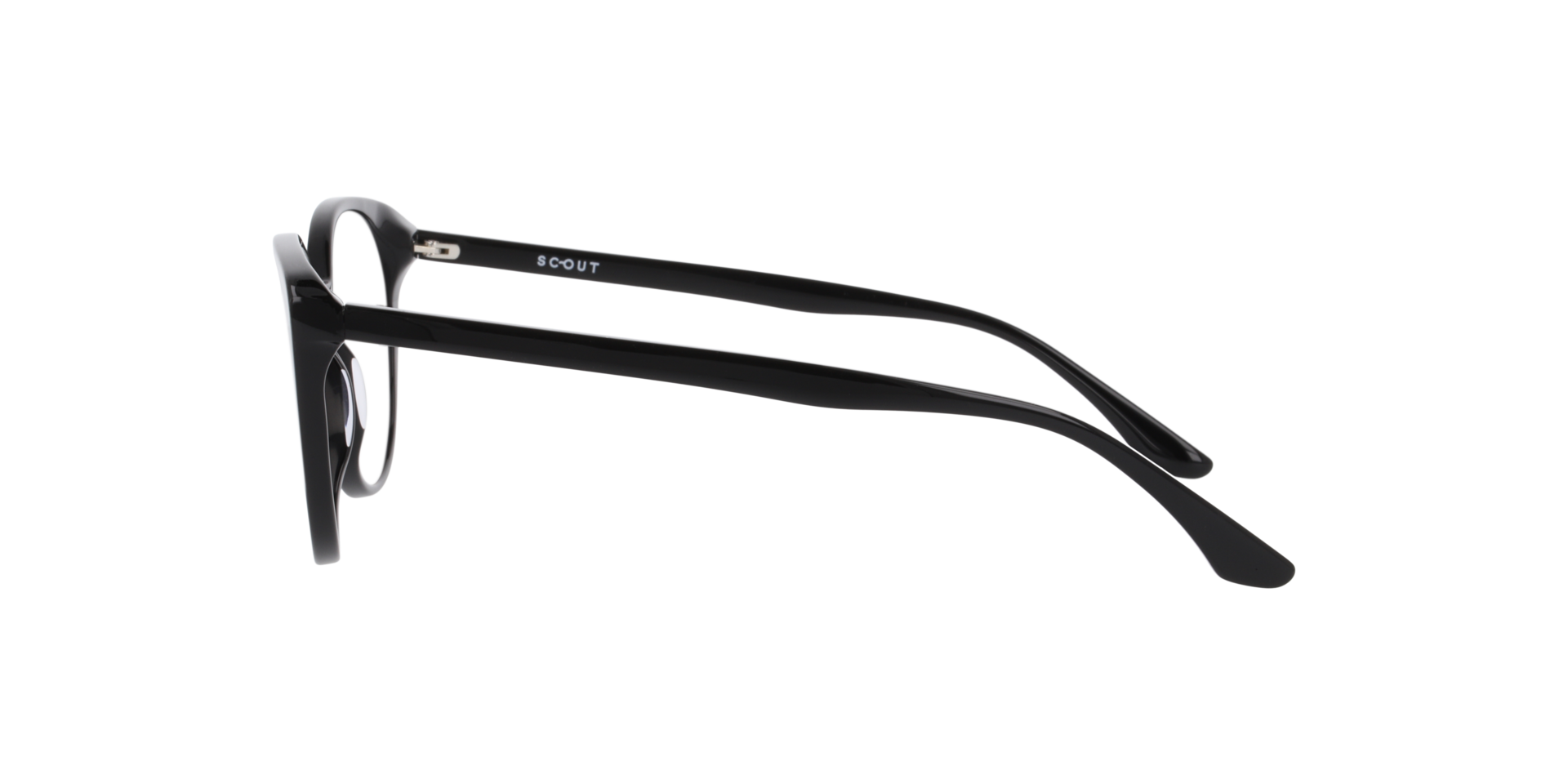 Madra Black AcetateEyeglass Frames for Glasses Direct, Side View