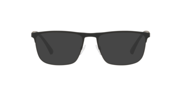 Rubber Black EA1079 -  Metal Sunglasses