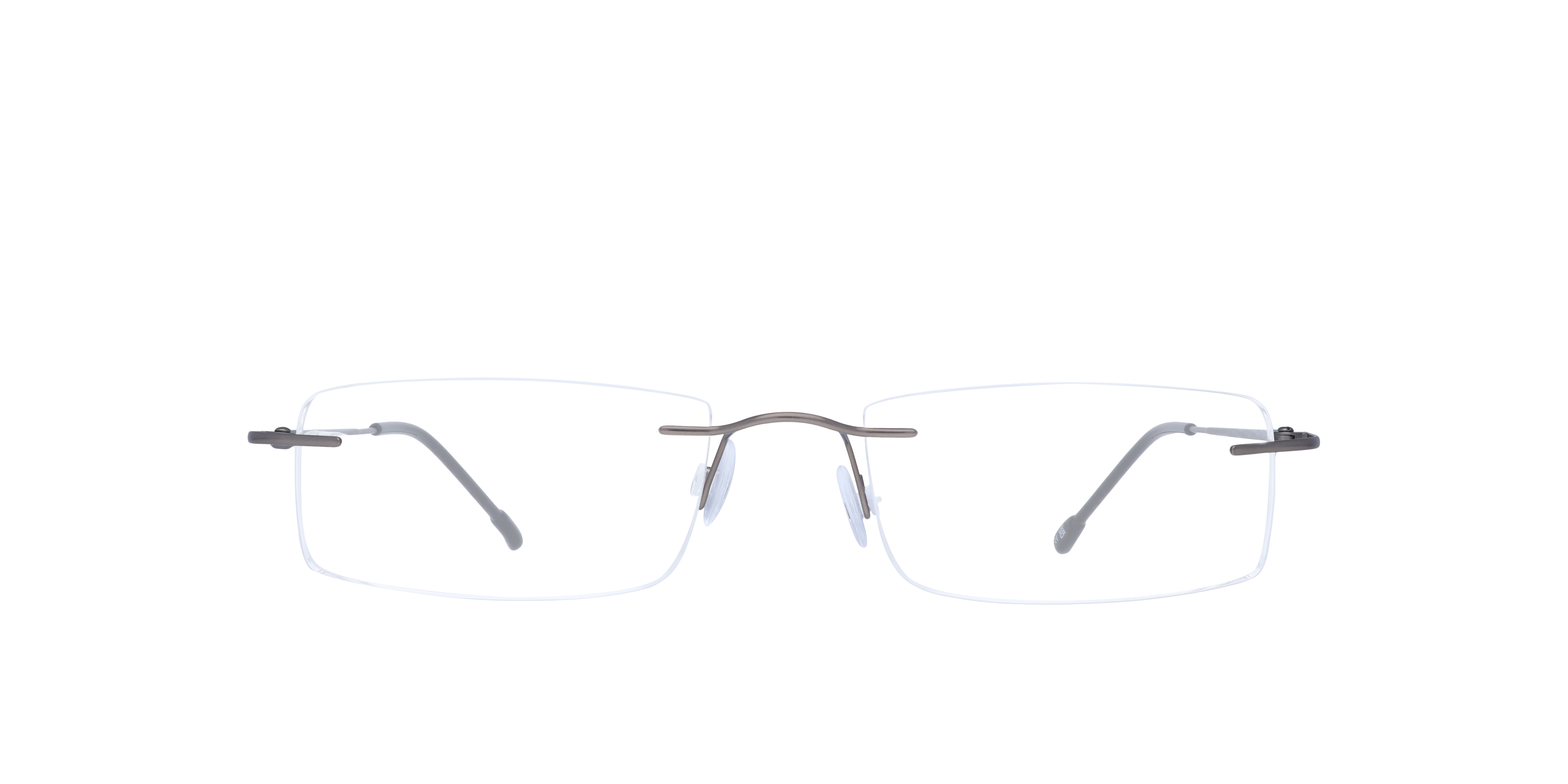 Remy Matte Gunmetal MetalEyeglass Frames for Glasses Direct, Front View