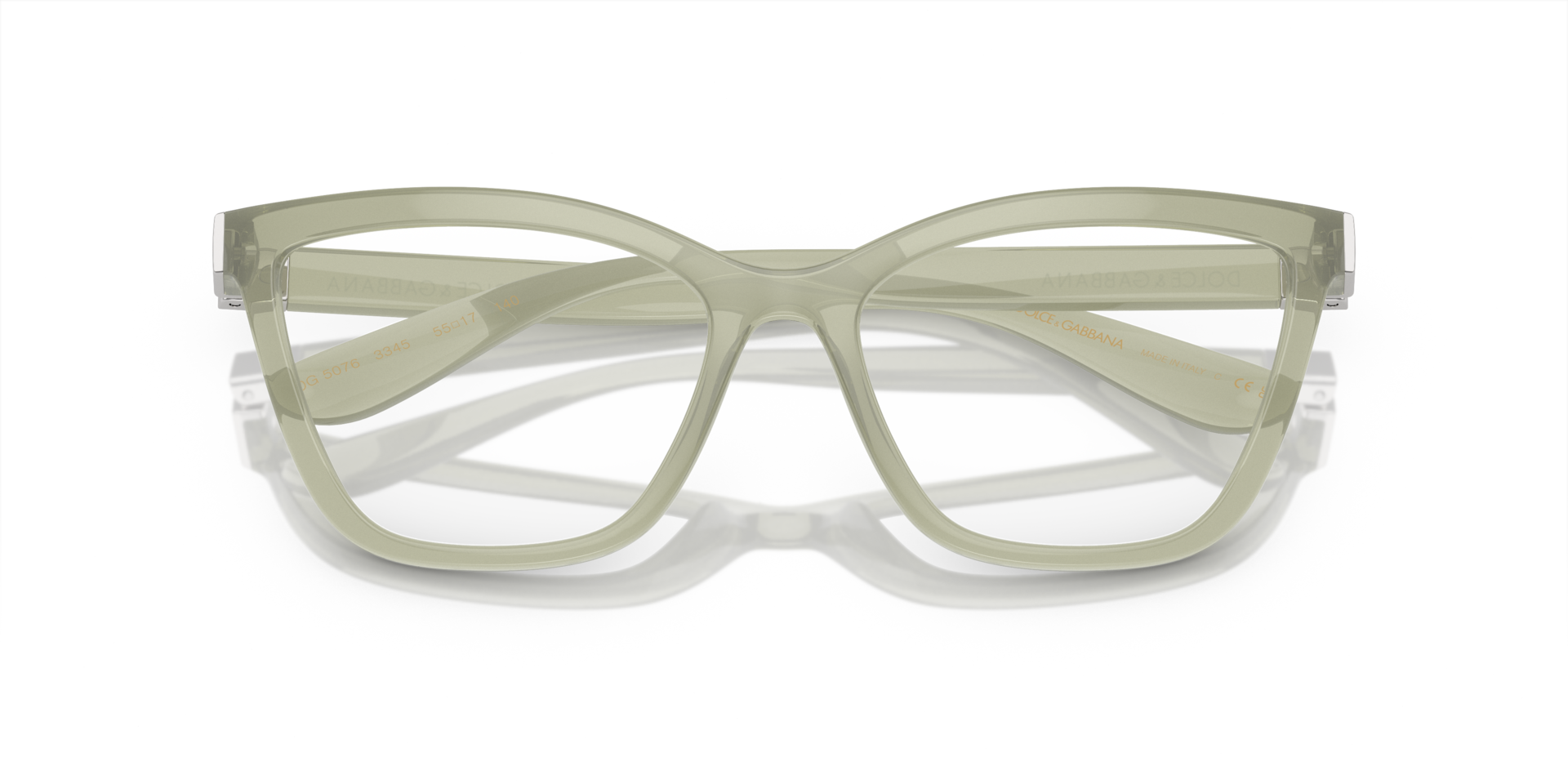 DG5076 Milky Green PlasticEyeglass Frames for Glasses Direct, Closed View