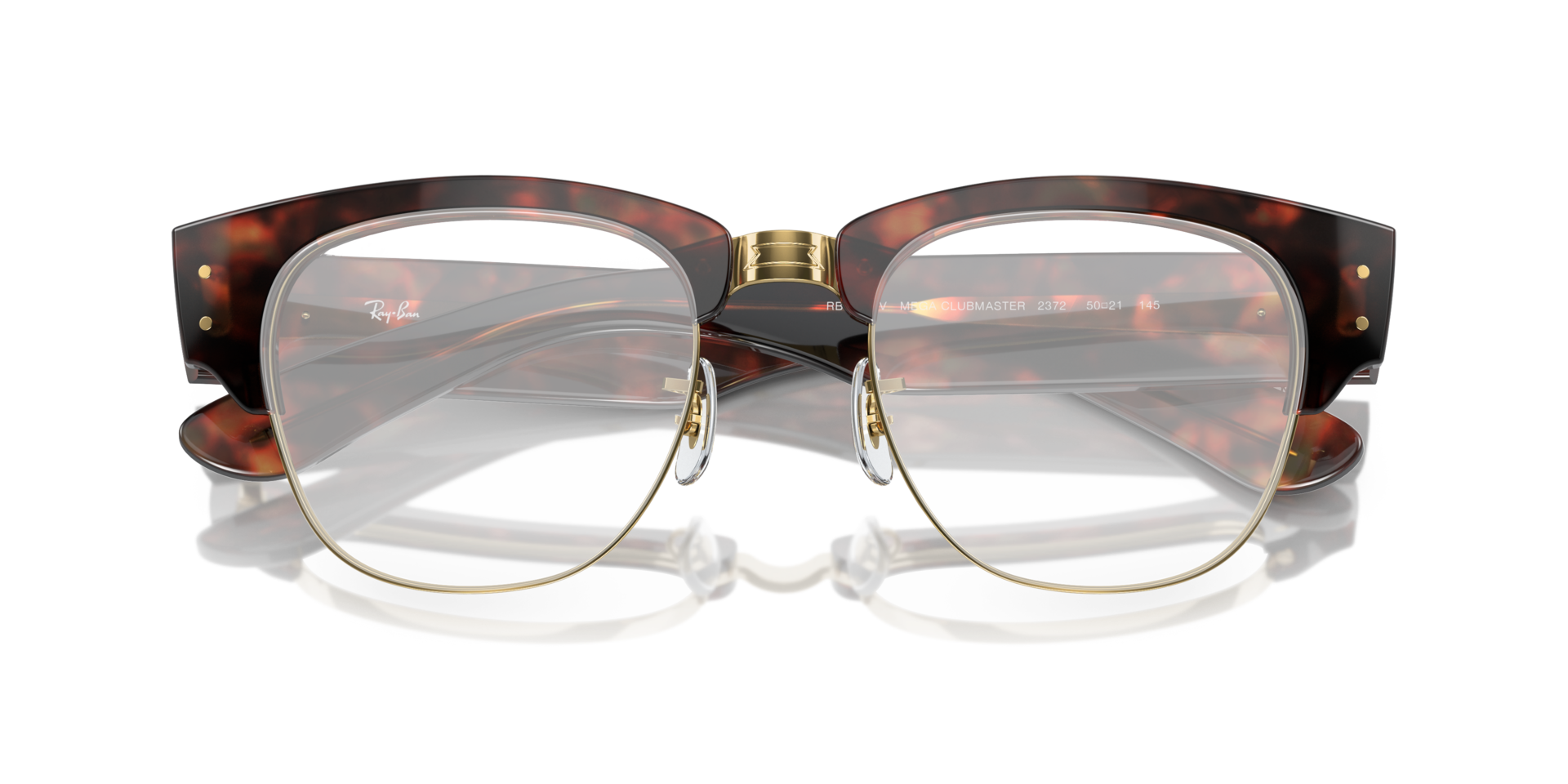 RB0316V Tortoise On Gold PlasticEyeglass Frames for Glasses Direct, Closed View