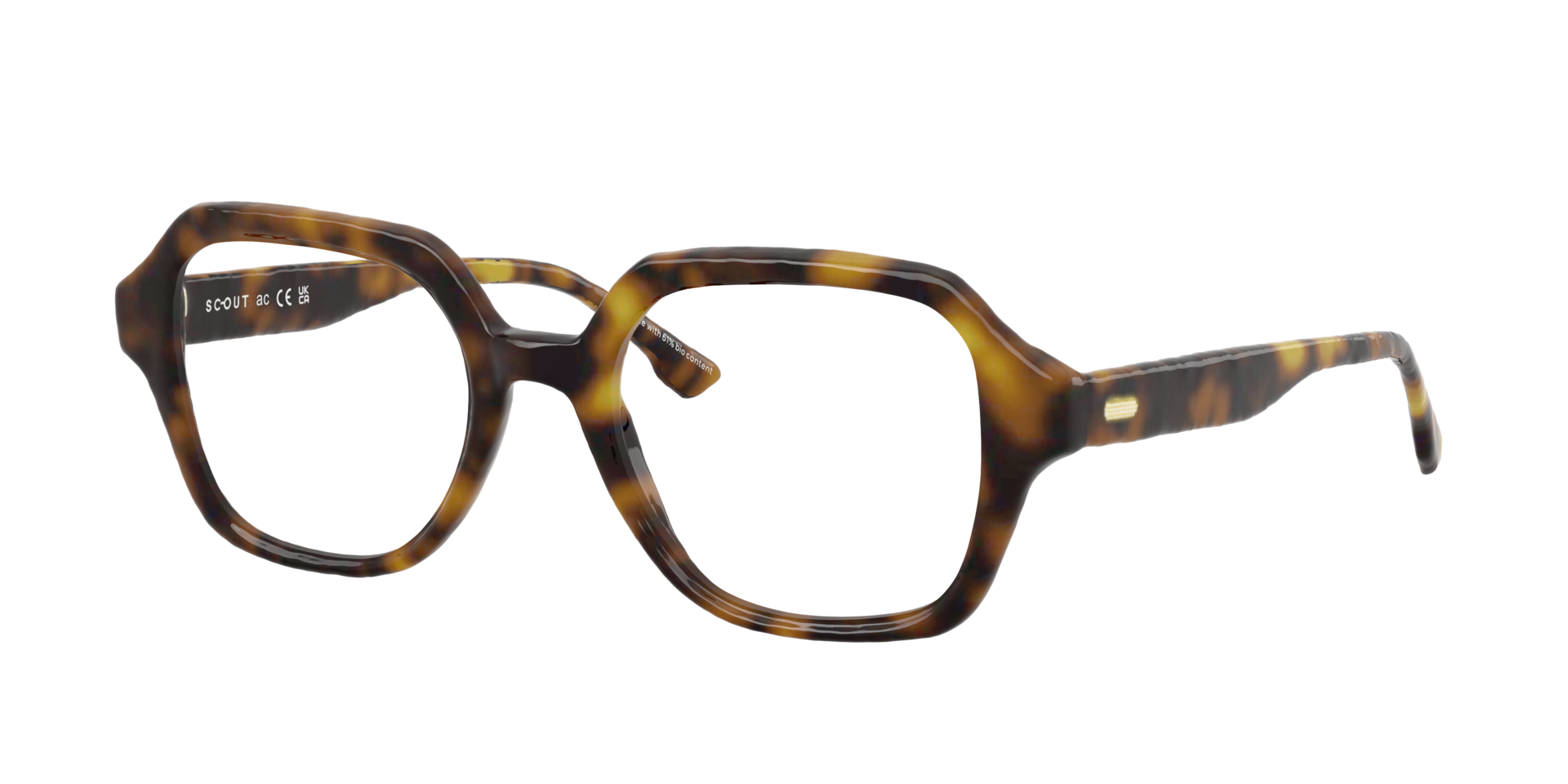 Matisse Havana AcetateEyeglass Frames for Glasses Direct, Angle View