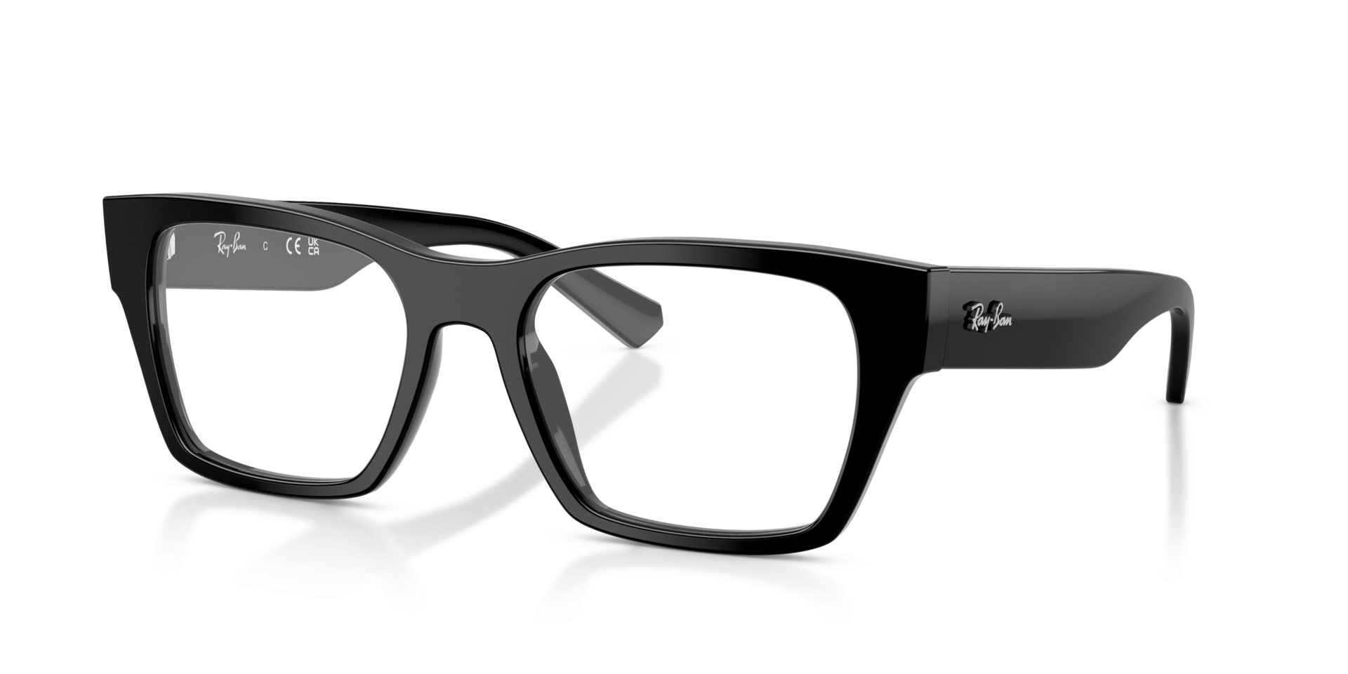 RB5448 Black AcetateEyeglass Frames for Glasses Direct, Angle View