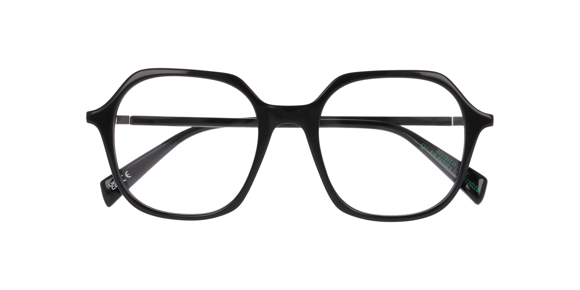 LV 1098 Black AcetateEyeglass Frames for Glasses Direct, Closed View