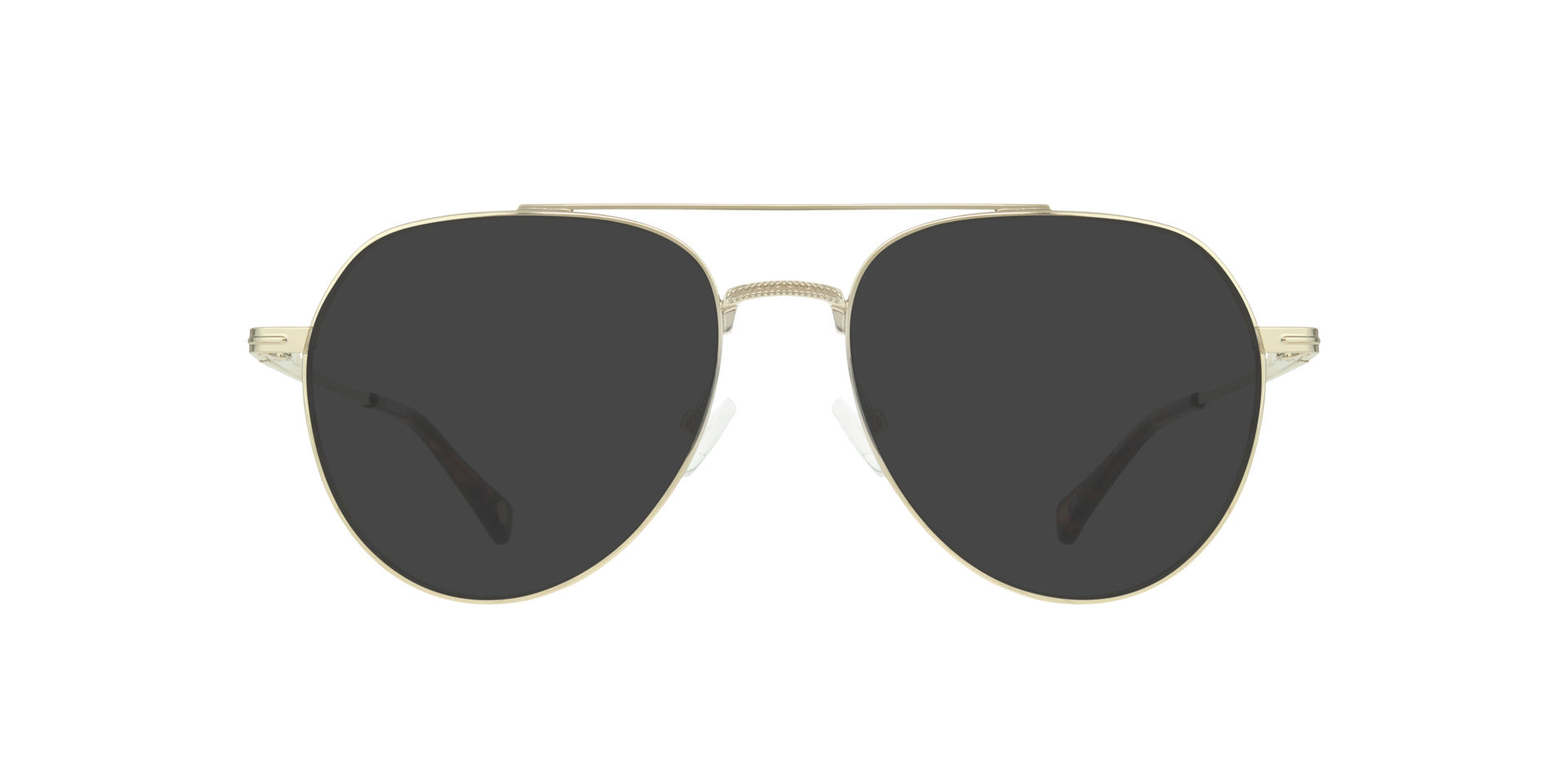 Kensington Shiny Gold MetalEyeglass Frames for Glasses Direct, with Tinted Lenses
