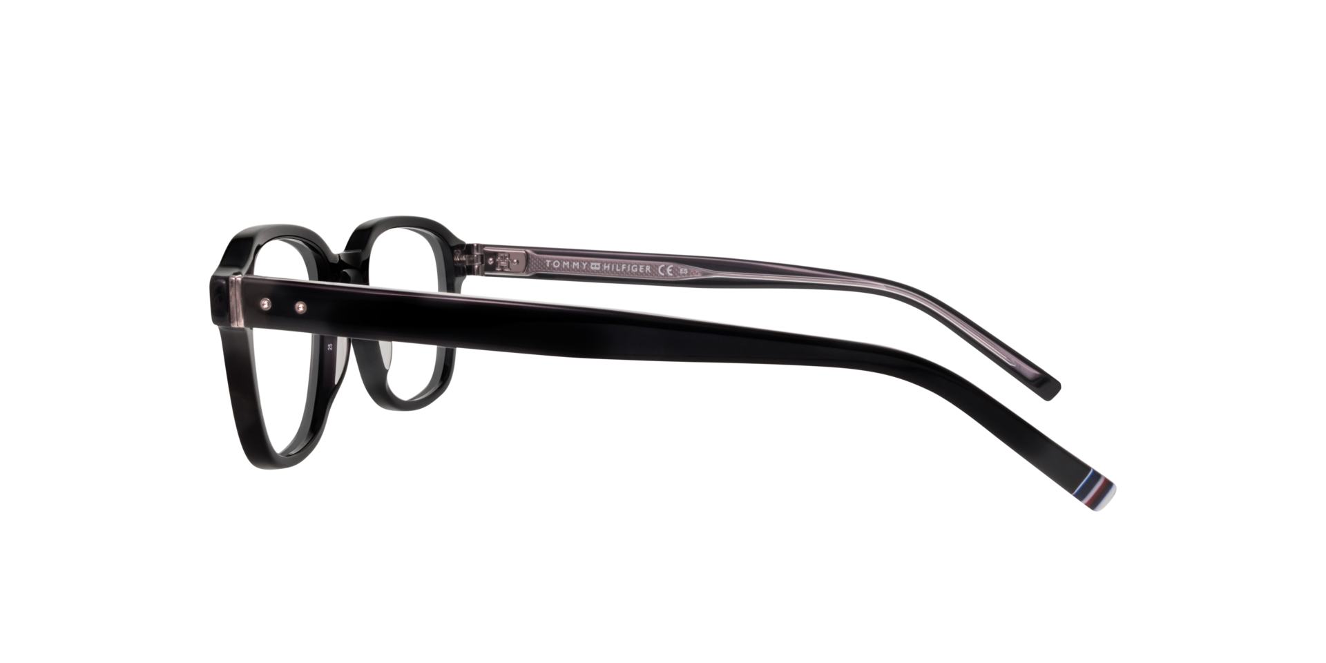 TH 1983 Black AcetateEyeglass Frames for Glasses Direct, Side View