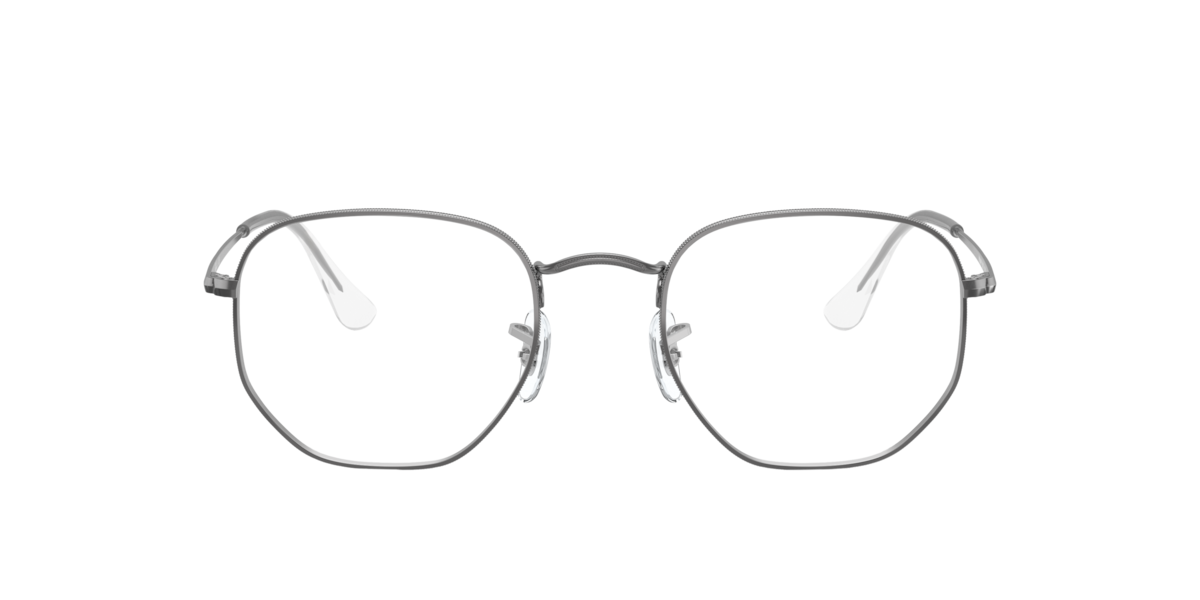 Ray-Ban Eyeglasses Hexagonal Optics - Gunmetal Frame Clear Lenses 48-21, RB6448 - Image 5