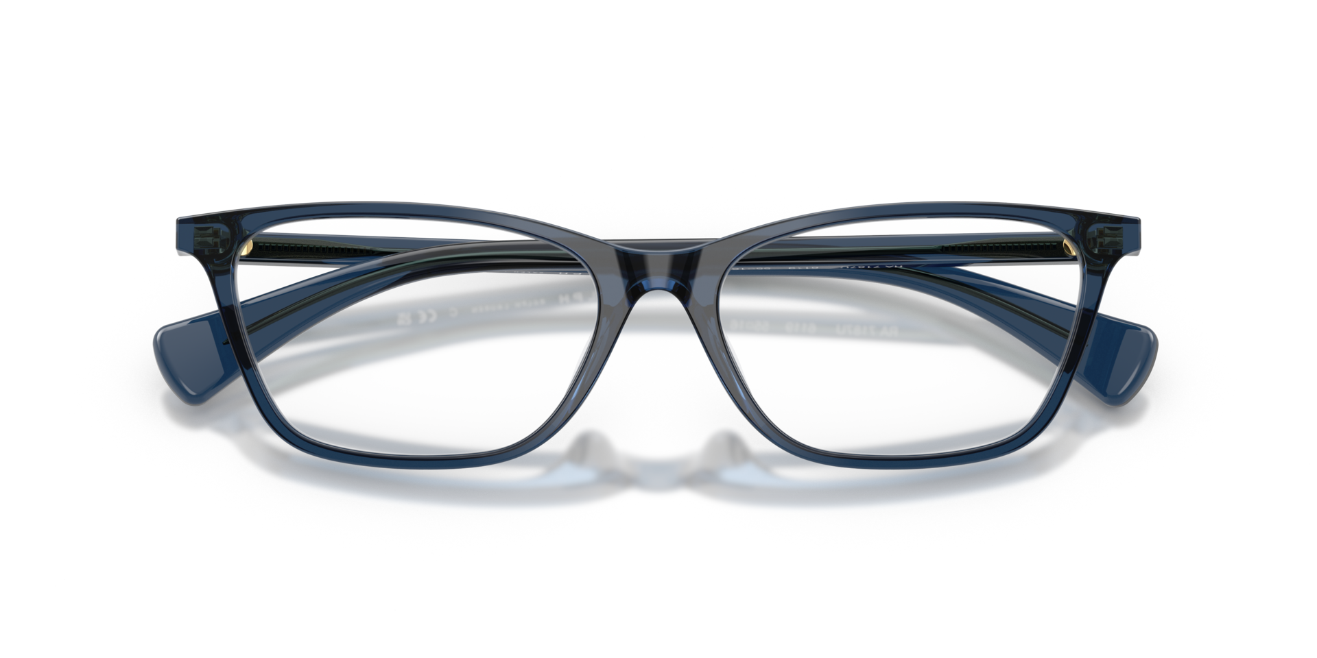 RA7187U Blue Trasparent AcetateEyeglass Frames for Glasses Direct, Closed View
