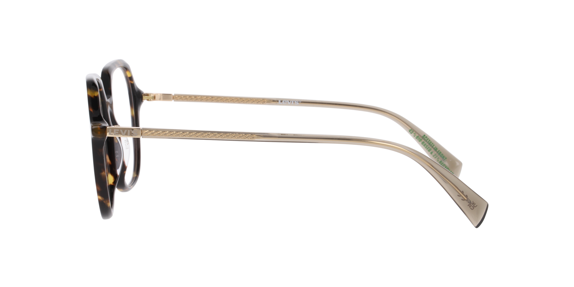 LV 1098 Tortoise AcetateEyeglass Frames for Glasses Direct, Side View