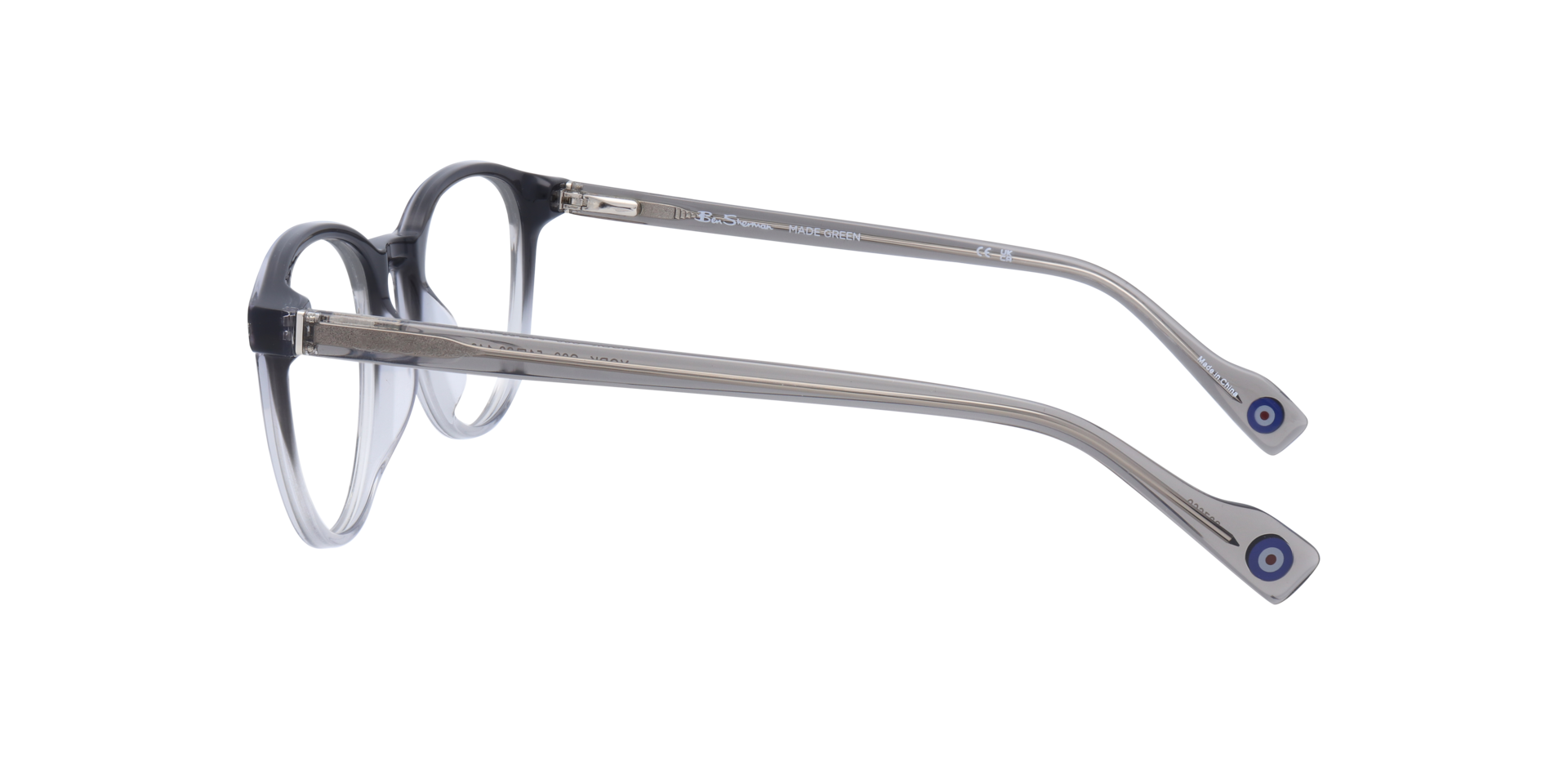 York Grey MetalEyeglass Frames for Glasses Direct, Side View