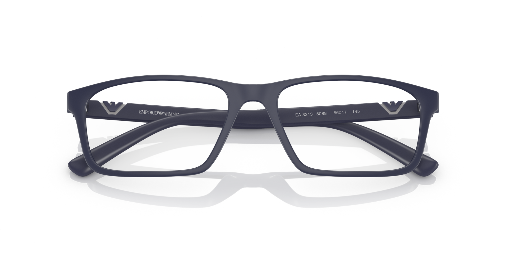EA3213 Matte Blue PlasticEyeglass Frames for Glasses Direct, Closed View