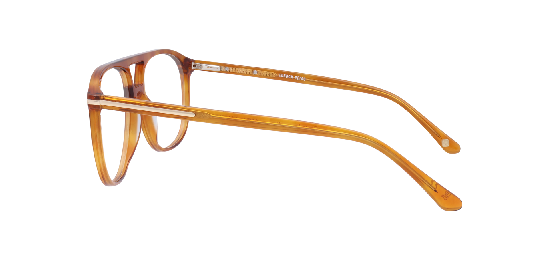 Gants Honey Havana AcetateEyeglass Frames for Glasses Direct, Side View