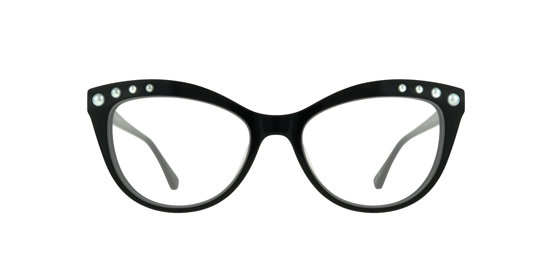 Khloe Black AcetateEyeglass Frames for Glasses Direct, Front View