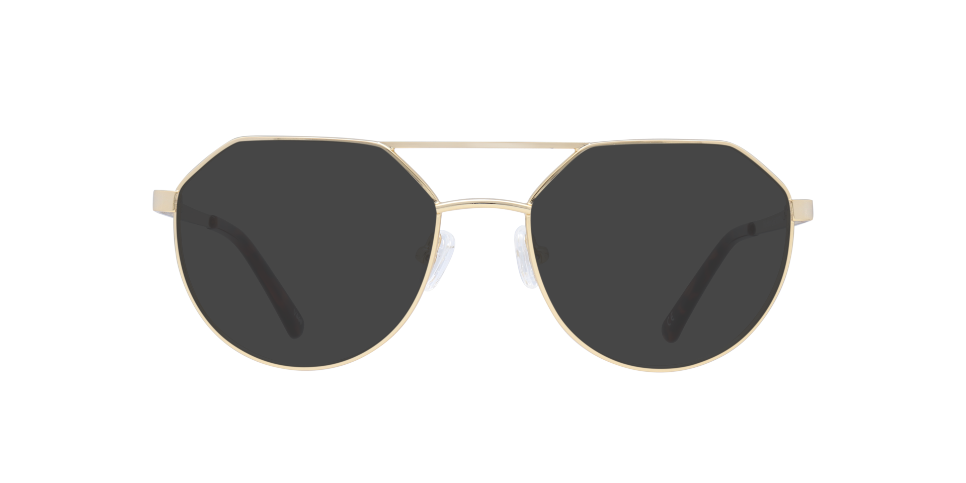 Daly Shiny Gold MetalEyeglass Frames for Glasses Direct, with Tinted Lenses
