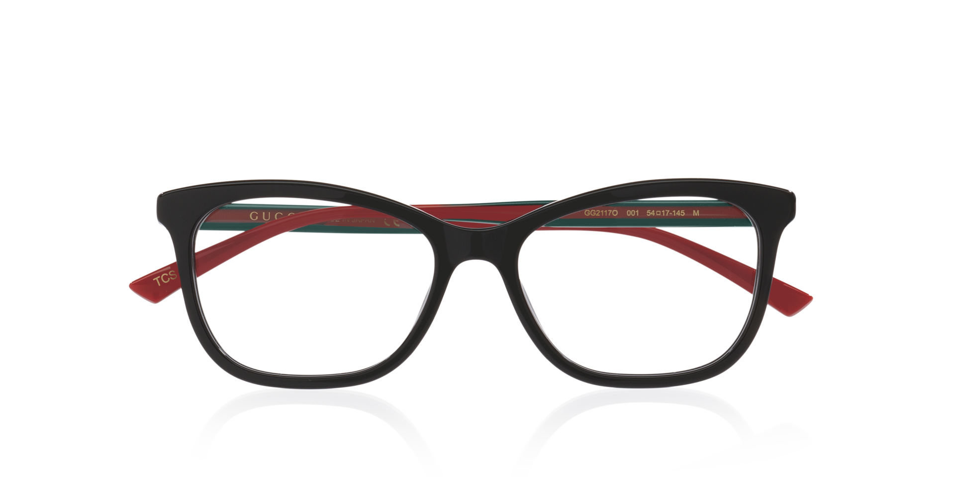 GG2117O Black AcetateEyeglass Frames for Glasses Direct, Closed View