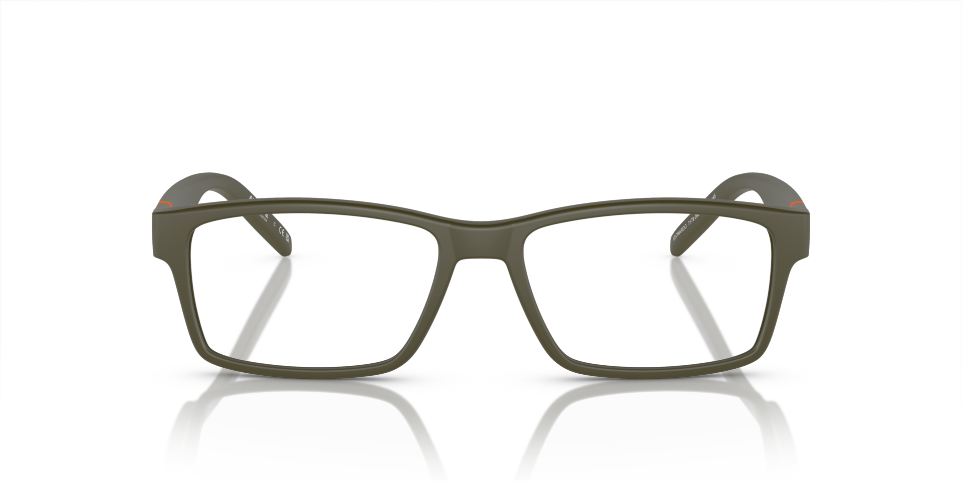 AN7179 Matte Military Green PlasticEyeglass Frames for Glasses Direct, Front View