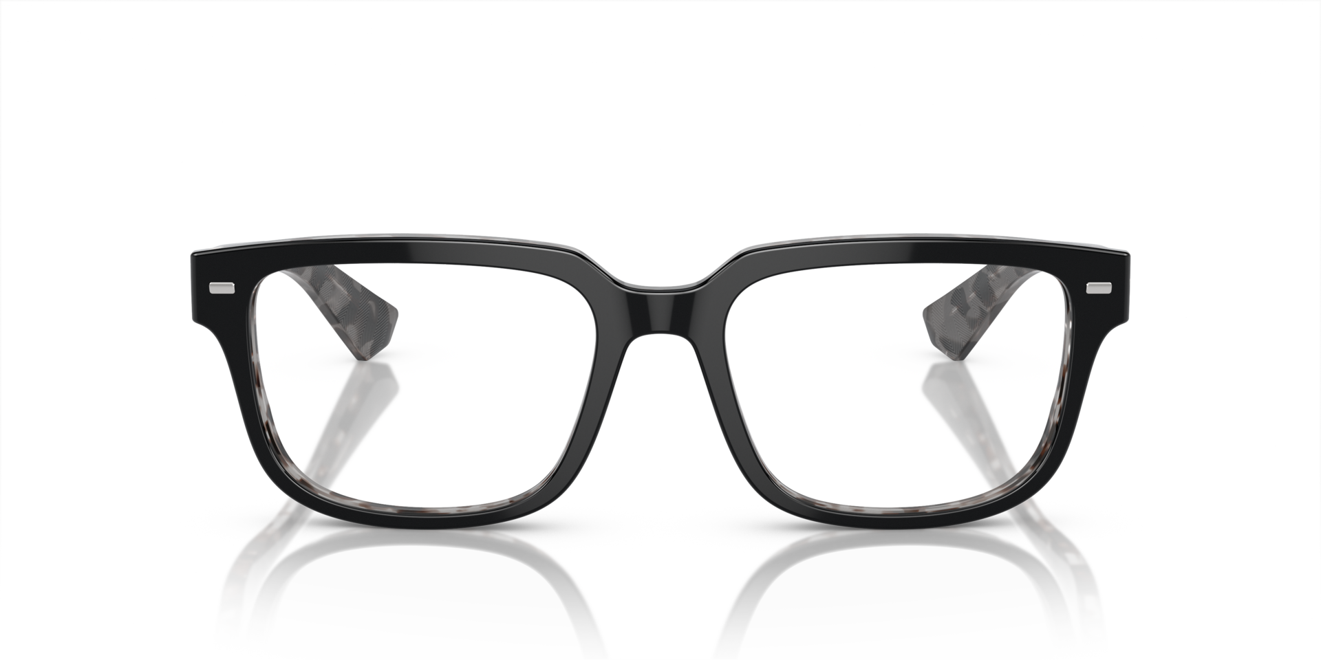 DG3380 Black On Grey Havana AcetateEyeglass Frames for Glasses Direct, Front View