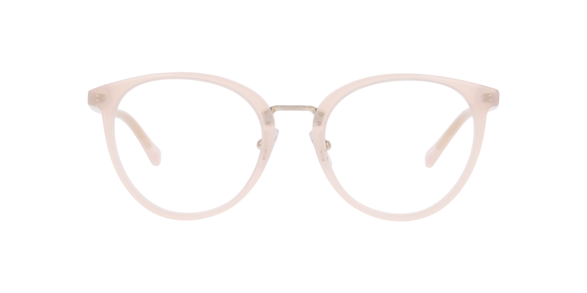 Nina Milky Pink AcetateEyeglass Frames for Glasses Direct, Front View