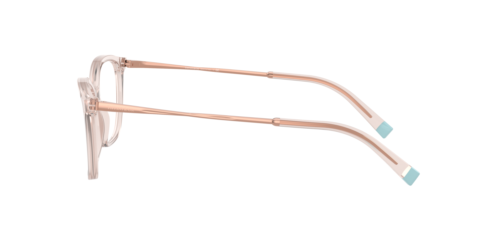 TF2205 Nude Transparent AcetateEyeglass Frames for Glasses Direct, Side View