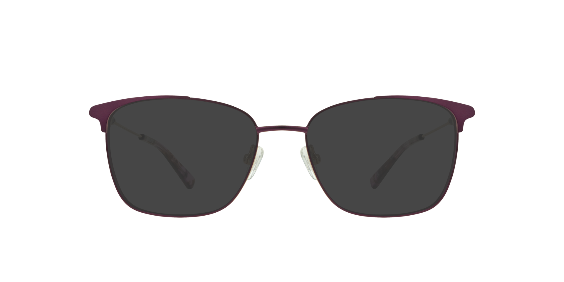 Kathleen Dark Purple & Silver MetalEyeglass Frames for Glasses Direct, with Tinted Lenses