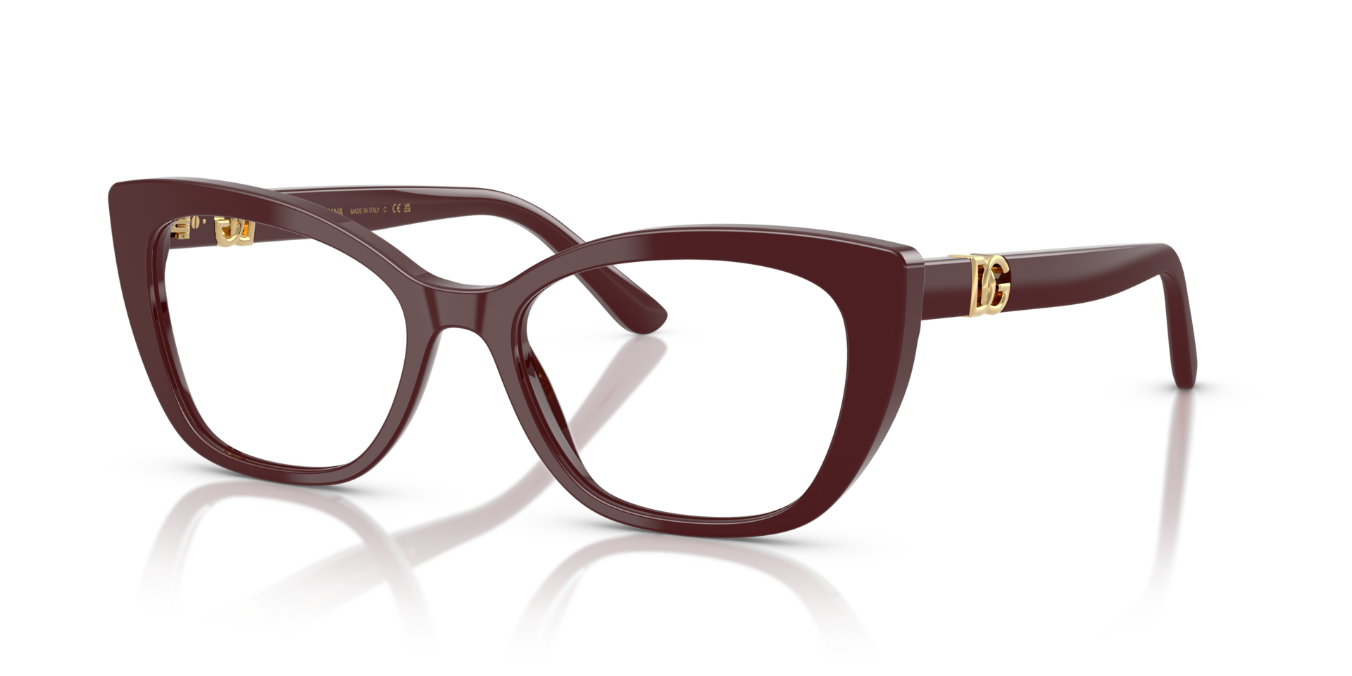 DG3398 Bordeaux AcetateEyeglass Frames for Glasses Direct, Angle View