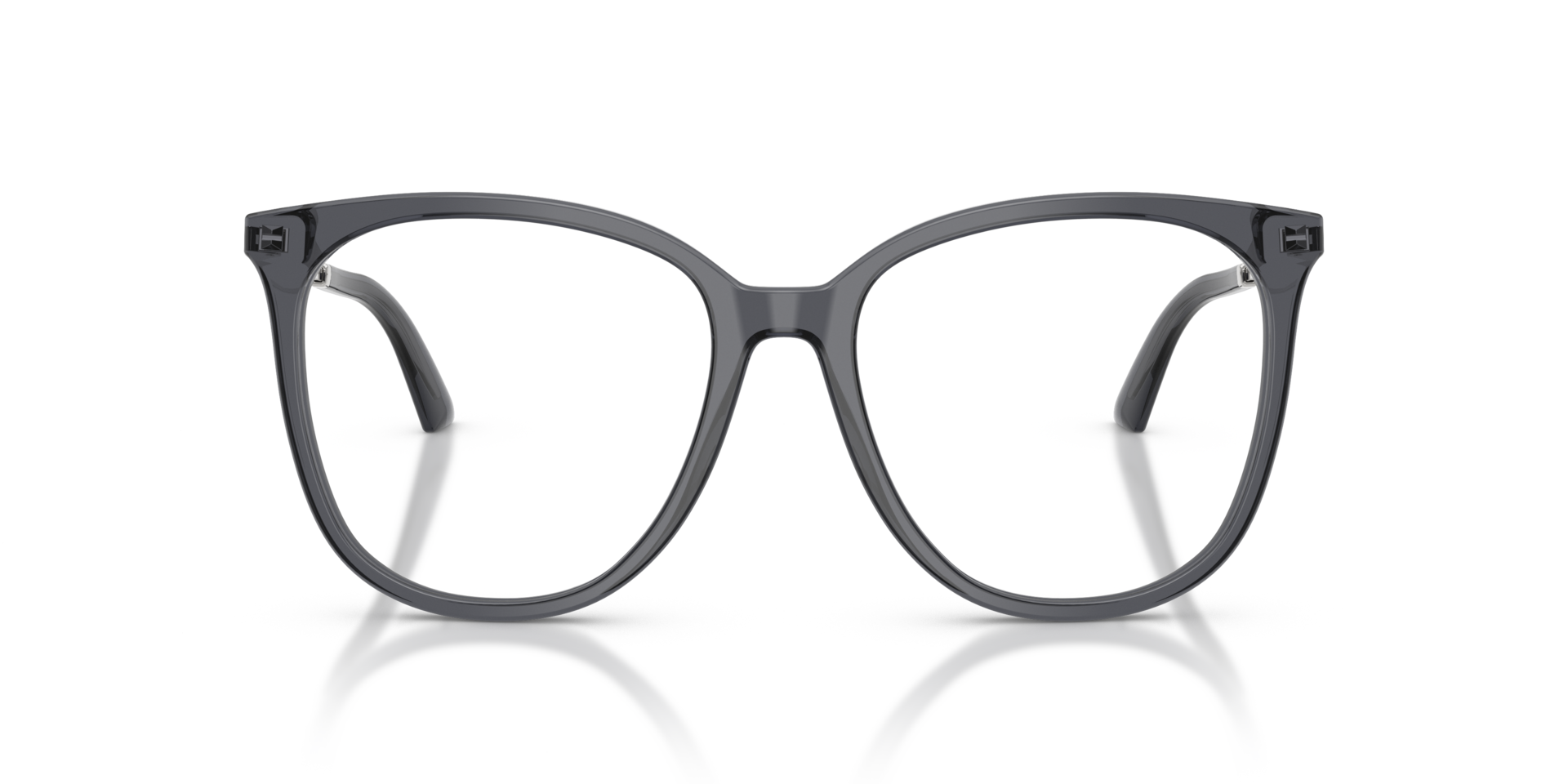 JC3060 Transparent Grey AcetateEyeglass Frames for Glasses Direct, Front View