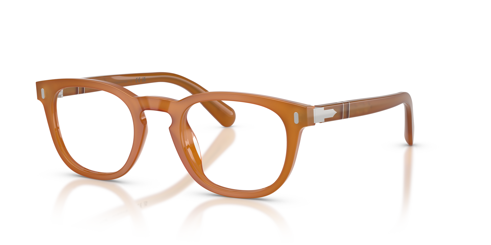 PO3406V Dark Honey AcetateEyeglass Frames for Glasses Direct, Angle View