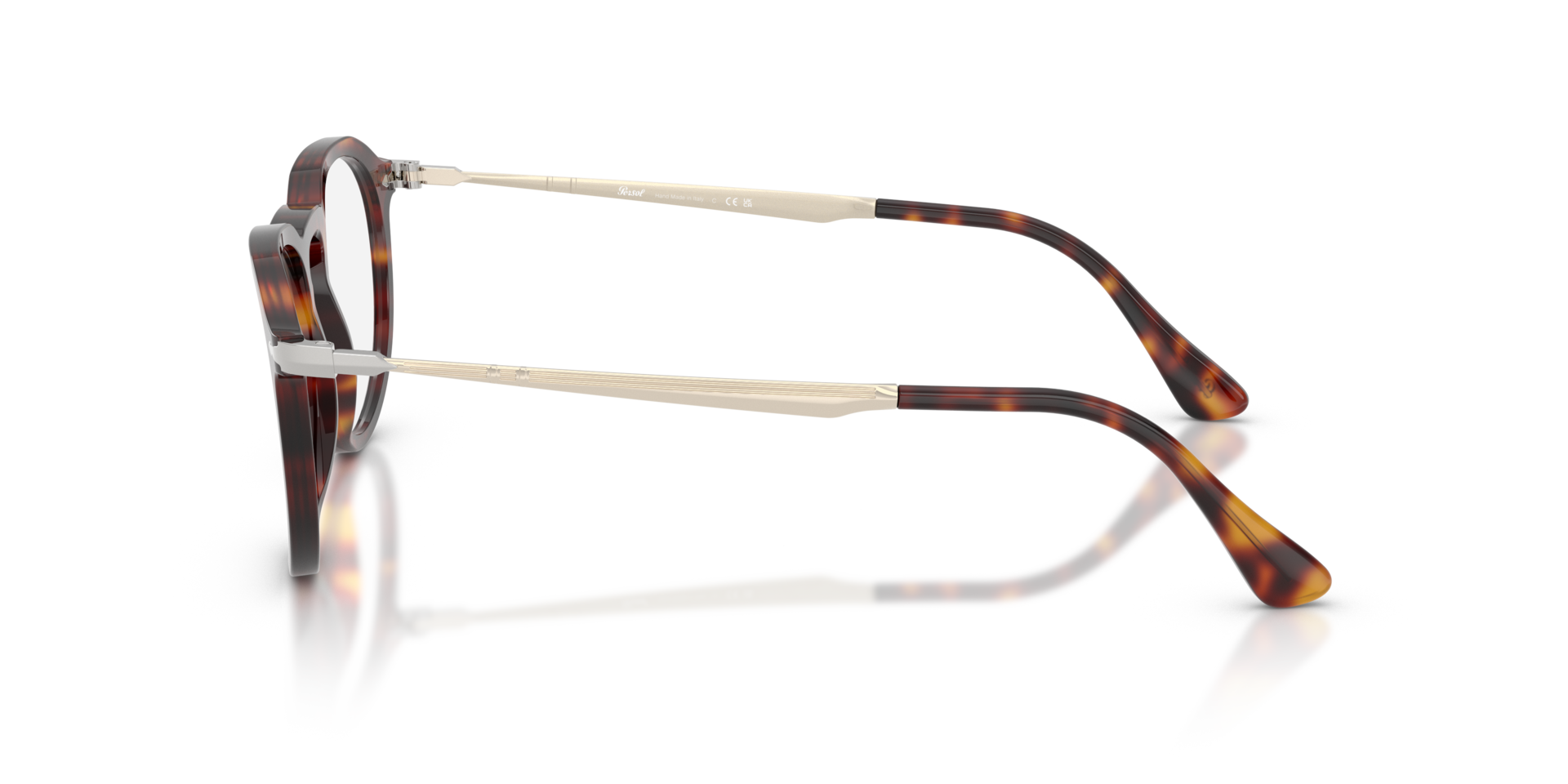 PO3387V Havana AcetateEyeglass Frames for Glasses Direct, Side View