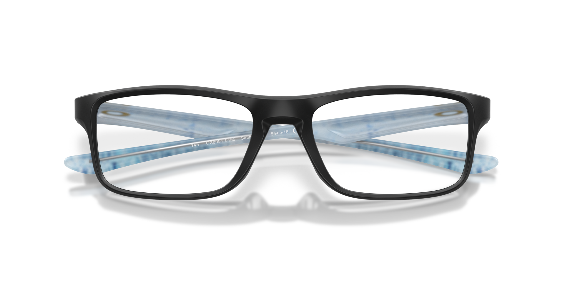 Plank 2.0 Satin Black PlasticSunglass Frames for Glasses Direct, Closed View