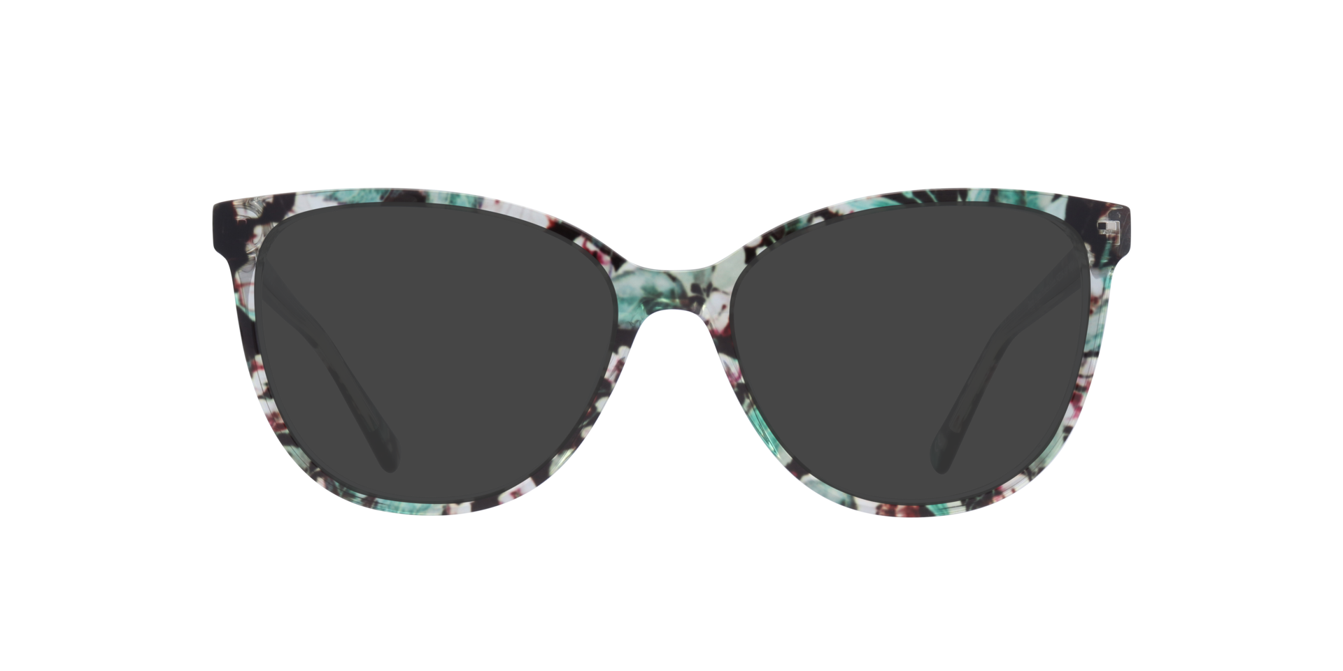 Darcey Crystal & Flowers Green AcetateEyeglass Frames for Glasses Direct, with Tinted Lenses