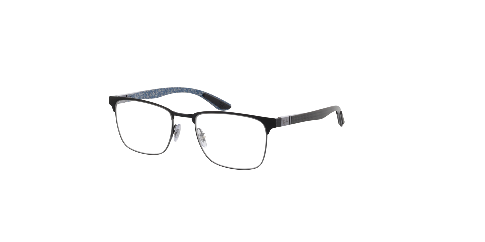 RB8421 Black MetalEyeglass Frames for Glasses Direct, Angle View
