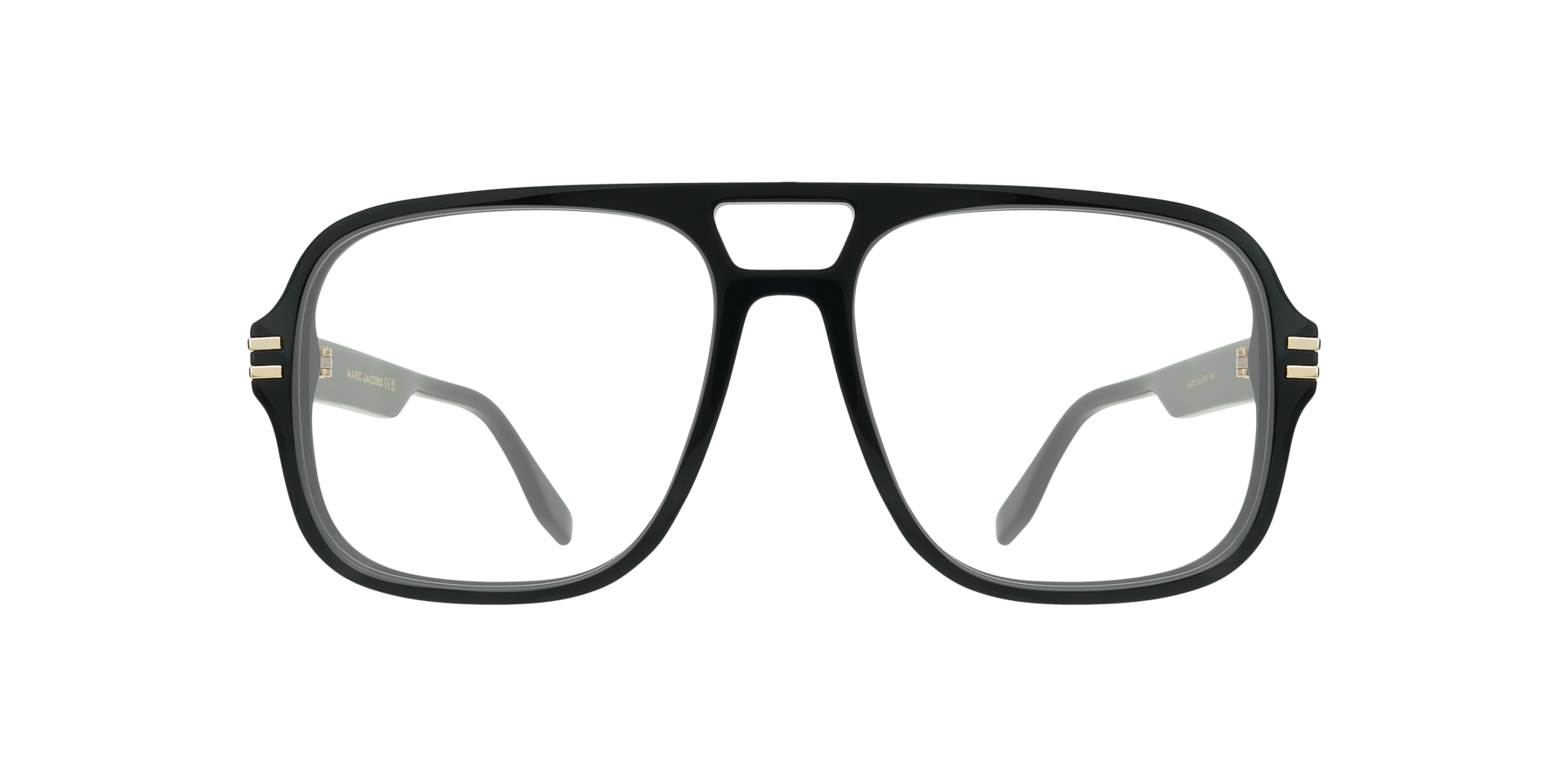 MARC 755 Black AcetateEyeglass Frames for Glasses Direct, Front View