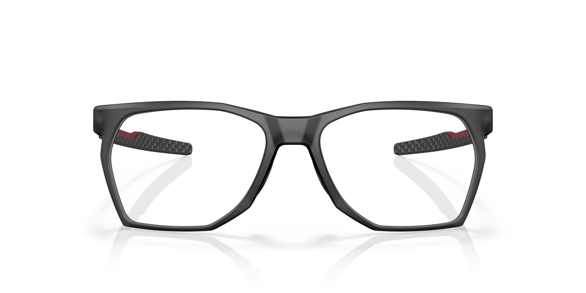 CTRLNK Satin Grey Smoke PlasticEyeglass Frames for Glasses Direct, Front View