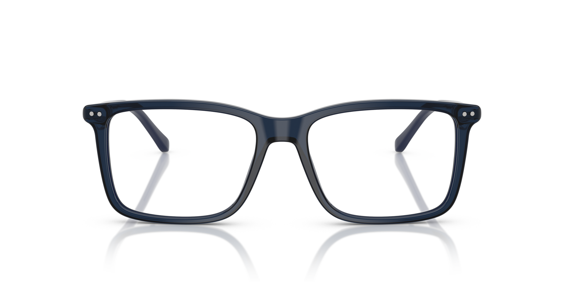 PH2287 Shiny Transparent Blue AcetateEyeglass Frames for Glasses Direct, Front View