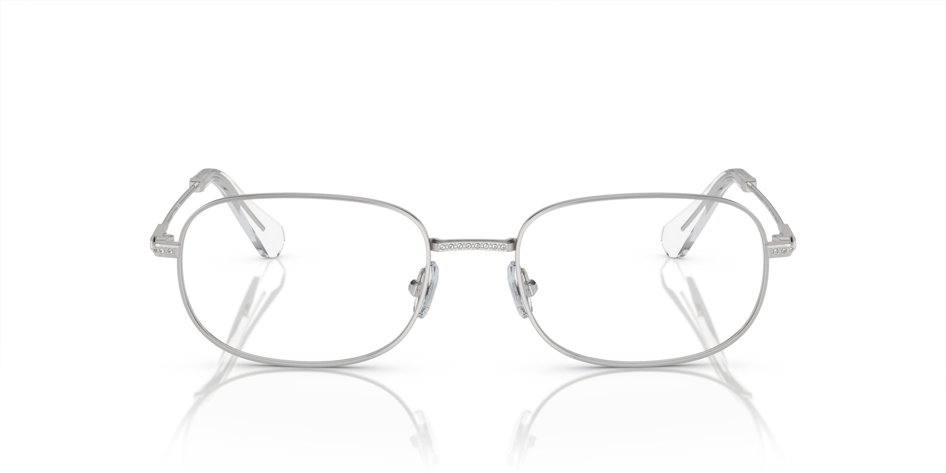 SK1005 Silver MetalEyeglass Frames for Glasses Direct, Front View