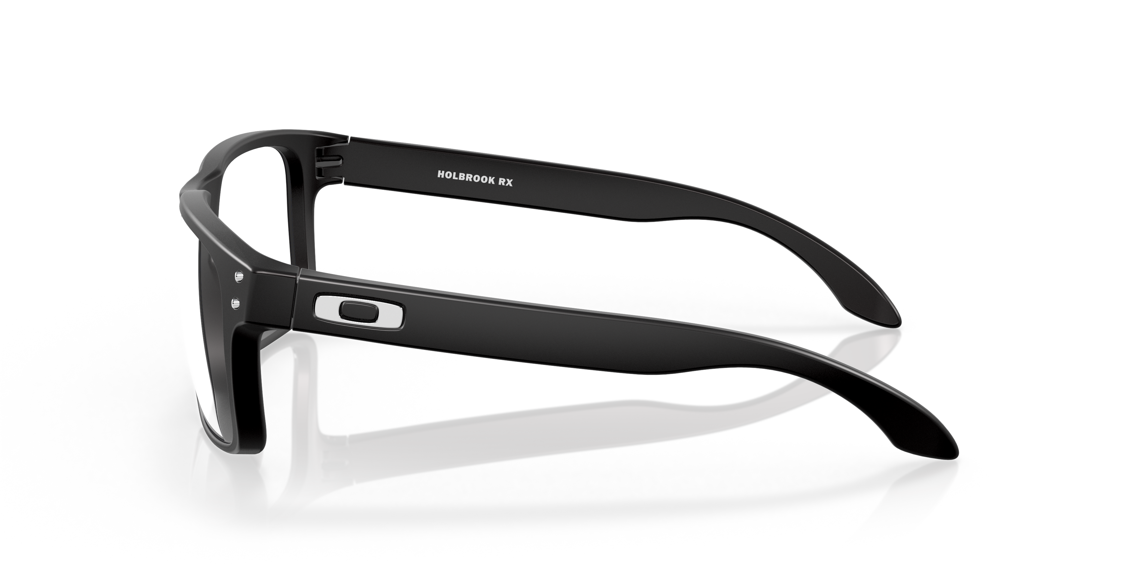 Holbrook™ Satin Black PlasticEyeglass Frames for Glasses Direct, Side View