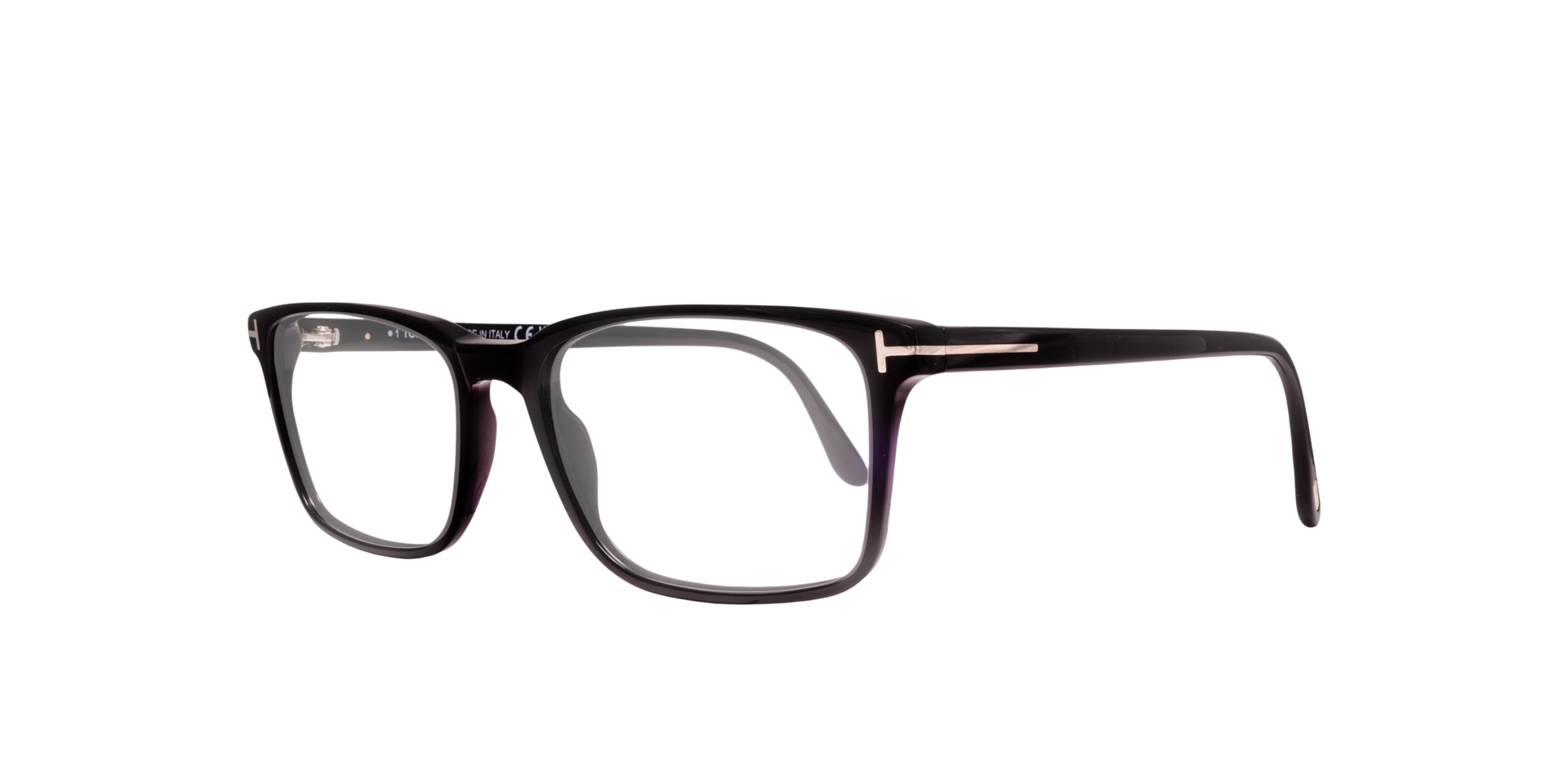 FT5735-B Black Shiny AcetateEyeglass Frames for Glasses Direct, Angle View