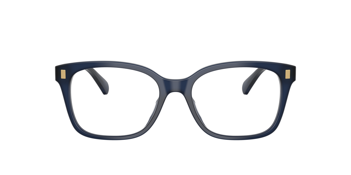 Shiny Opalescent Blue rectangle Acetate eyeglasses Online - Full Rim - RA7174U