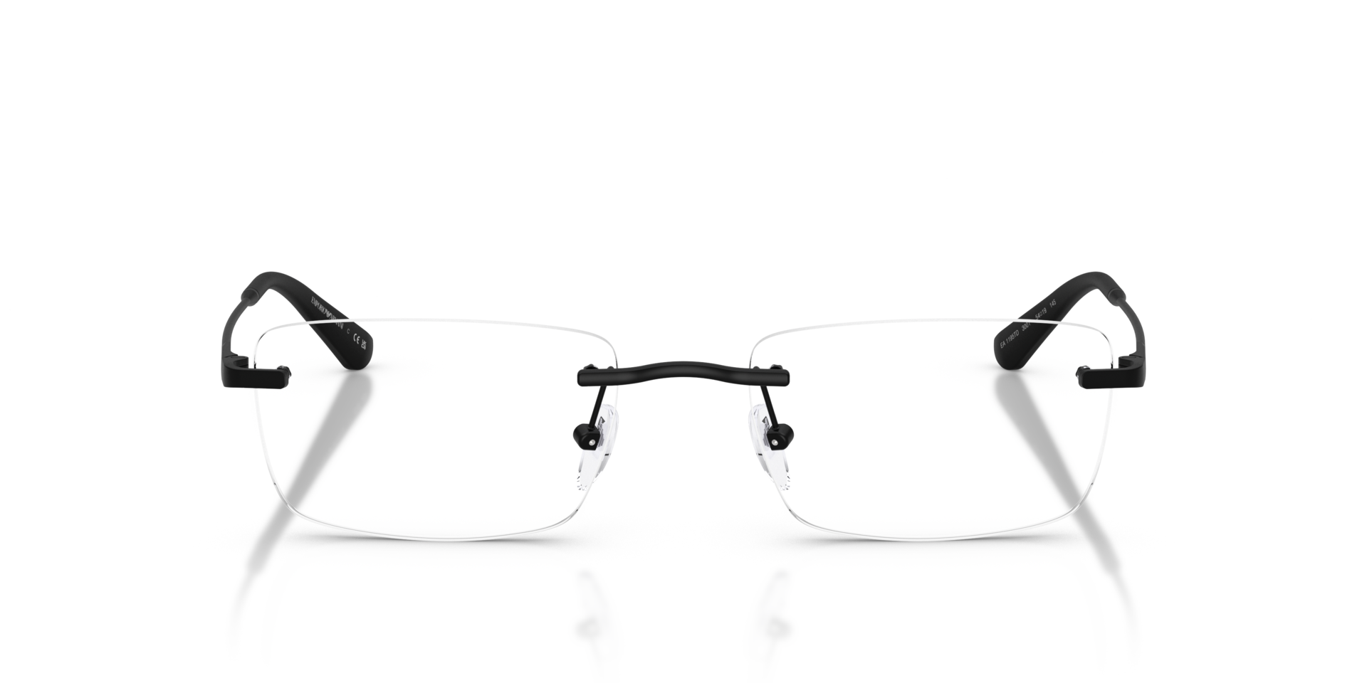 EA1195TD Matte Black TitaniumEyeglass Frames for Glasses Direct, Front View