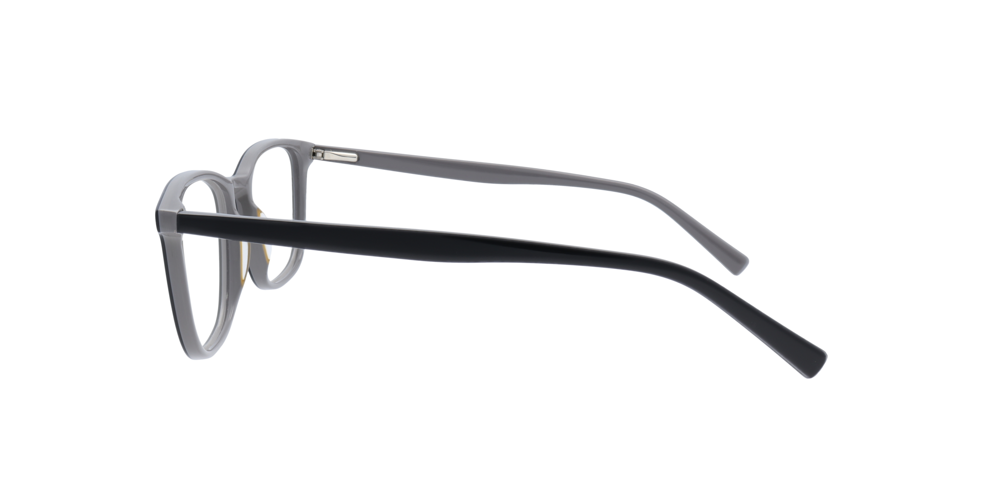 Grayson Black & Grey AcetateEyeglass Frames for Glasses Direct, Side View