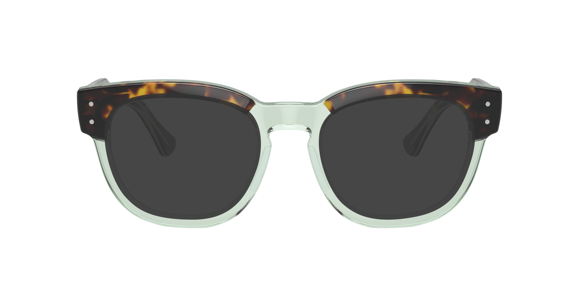 RB0298V Havana On Transparent Green AcetateEyeglass Frames for Glasses Direct, with Tinted Lenses