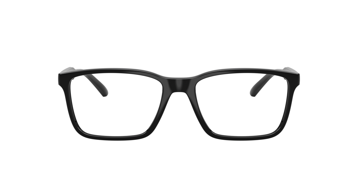 Recycled Black rectangle Plastic eyeglasses Online - Full Rim - AN7208
