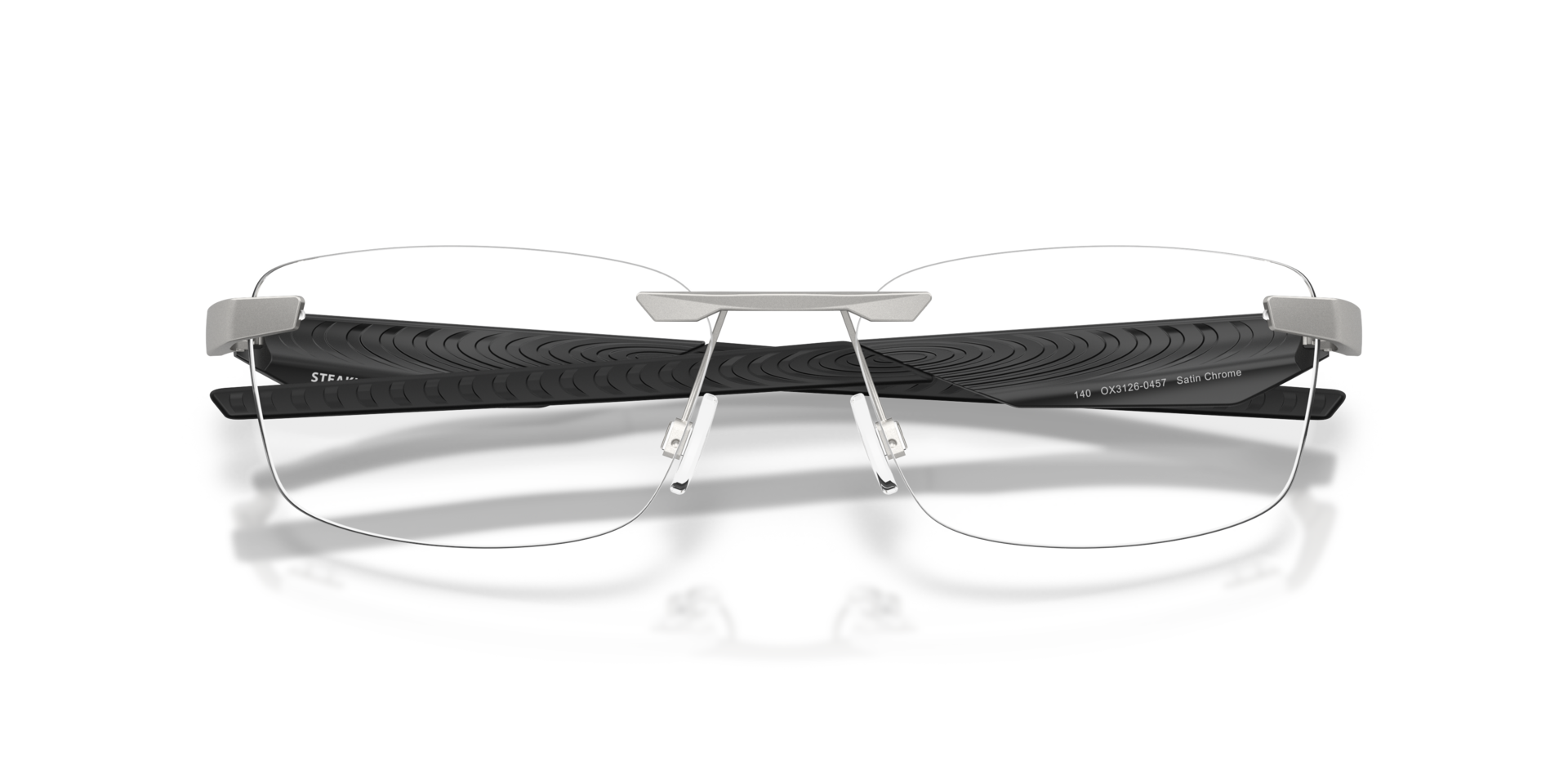 Steakhouse 1.0 Satin Chrome MetalEyeglass Frames for Glasses Direct, Closed View