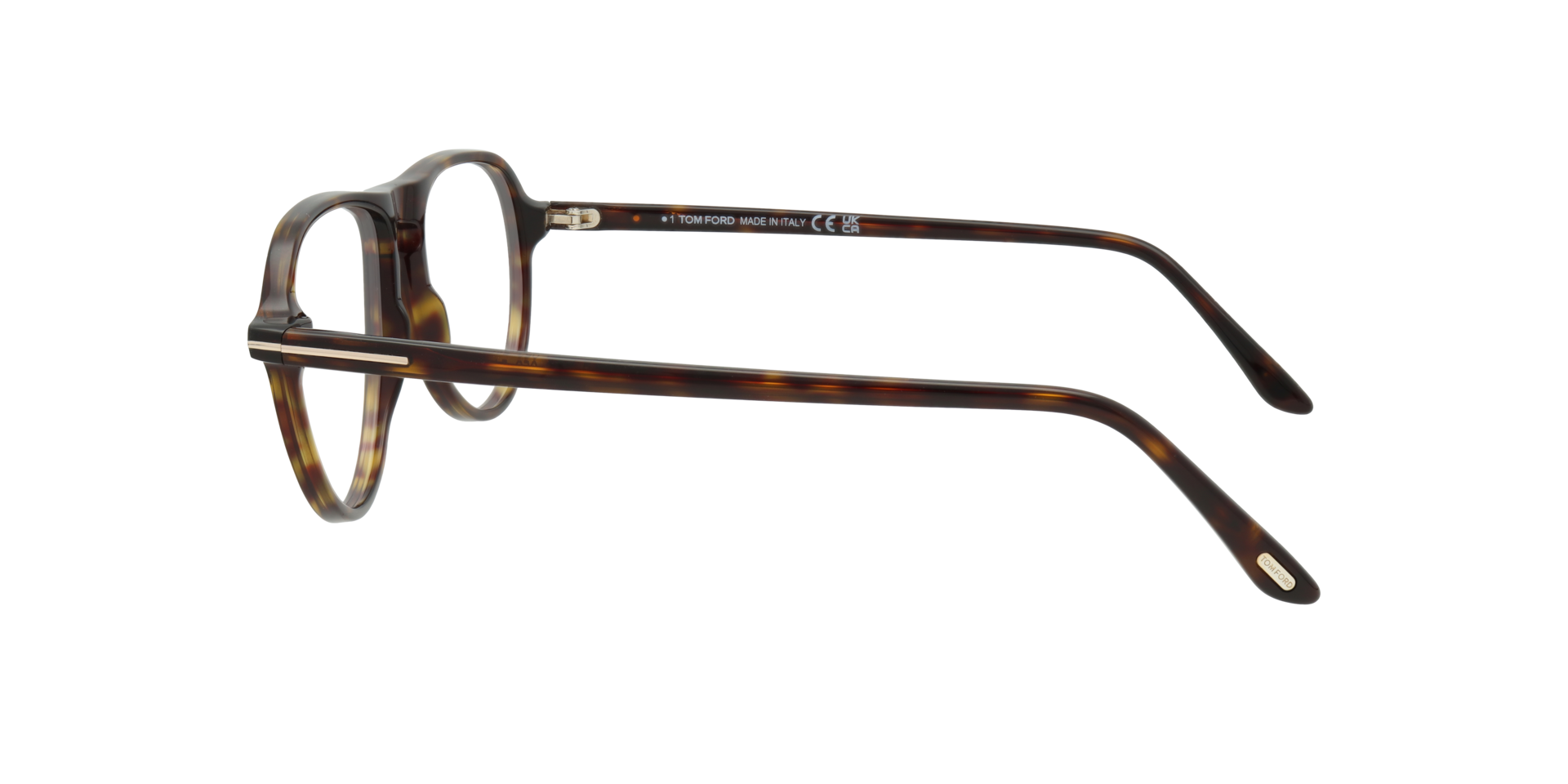 FT5869-B Tortoise AcetateEyeglass Frames for Glasses Direct, Side View