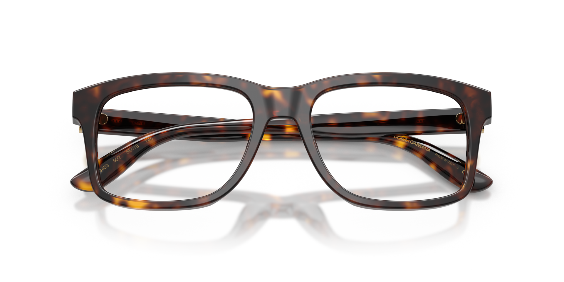 DG3453 Havana AcetateEyeglass Frames for Glasses Direct, Closed View